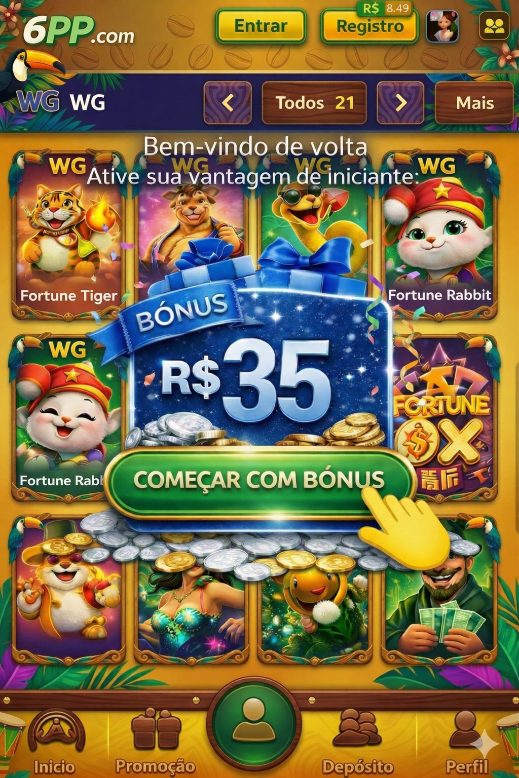 qual plataforma com depósito mínimo de 1 real 